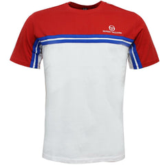 Sergio Tacchini Carey Mens White/Red T-Shirt