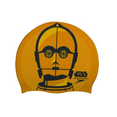 Speedo Star Wars Yellow Unisex Printed Silicone Swimming Cap