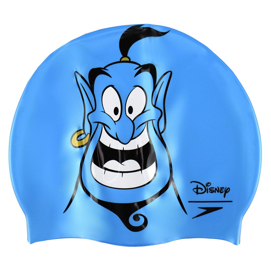 Speedo Disney Aladdin Unisex Blue Silicone Swimming Cap