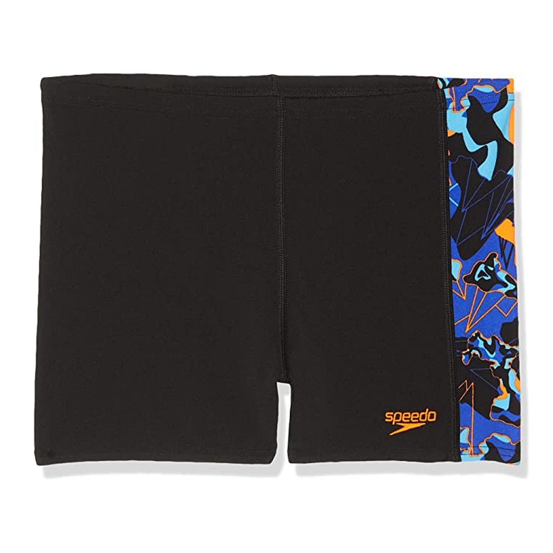 Speedo Endurance+ Streh Waist All Over Print Panel Kids Black Jammer 8 09521C568