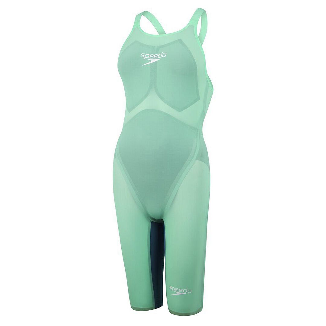 Speedo Fastkin Green Womens Closedback Kneeskin Swimsuit