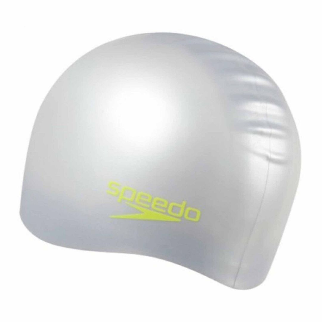 Speedo Small Graphic Print Kids Silver Silicon Swimming Cap