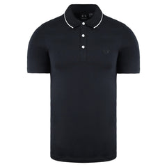 Armani Exchange Mens Black Polo Shirt