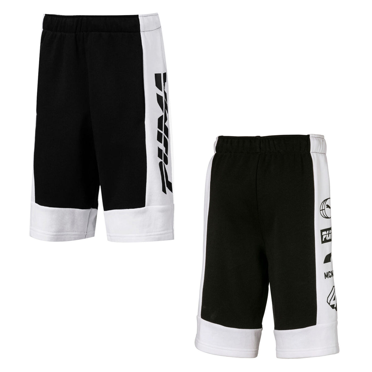 Puma Alpha Kids Black/White Shorts