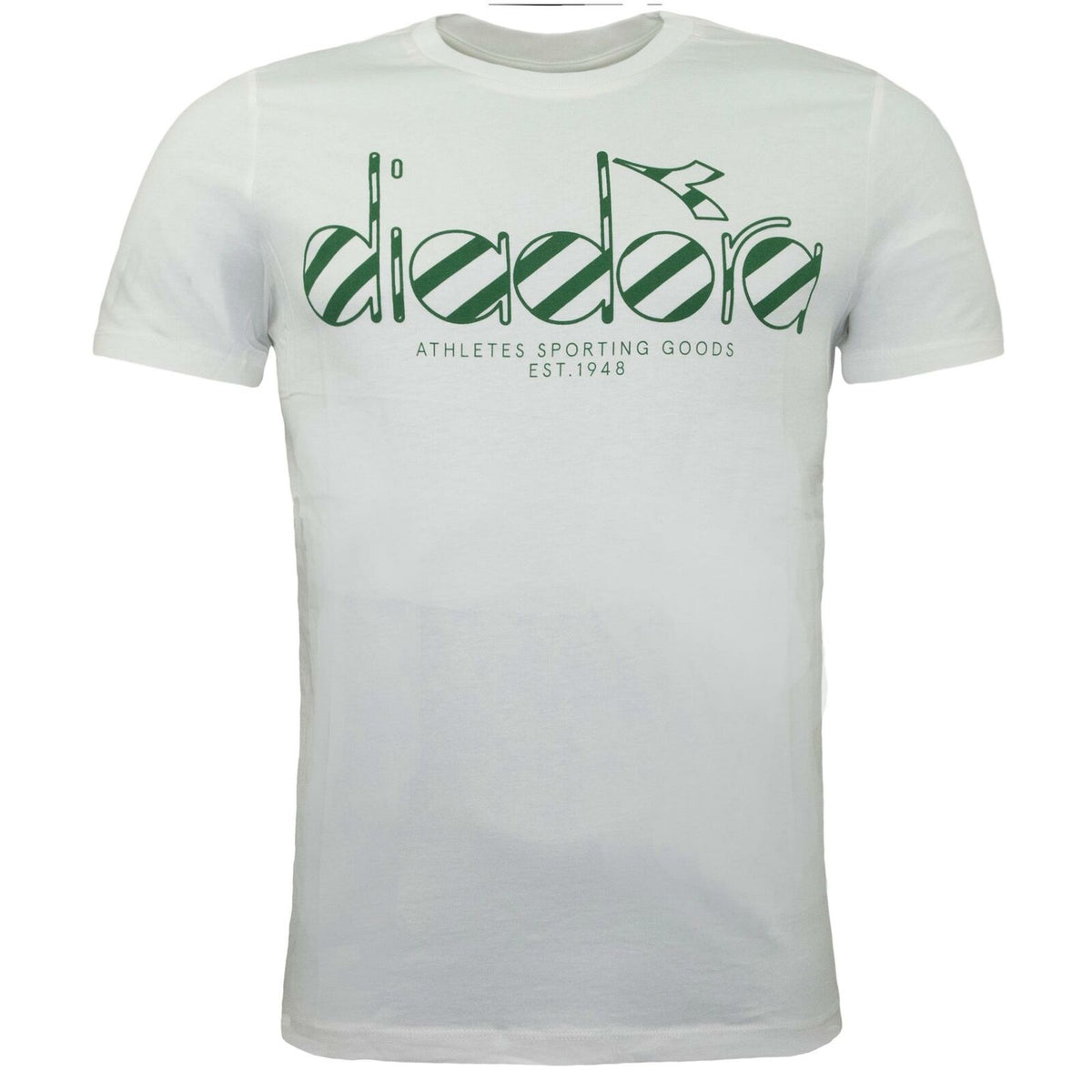 Diadora Gardenia White Short Sleeved Crew Neck Mens T-Shirt 20004