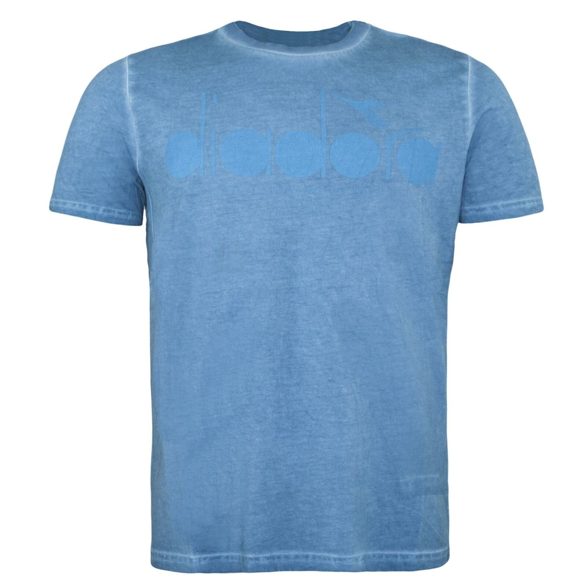 Diadora Logo Mens Blue T-Shirt