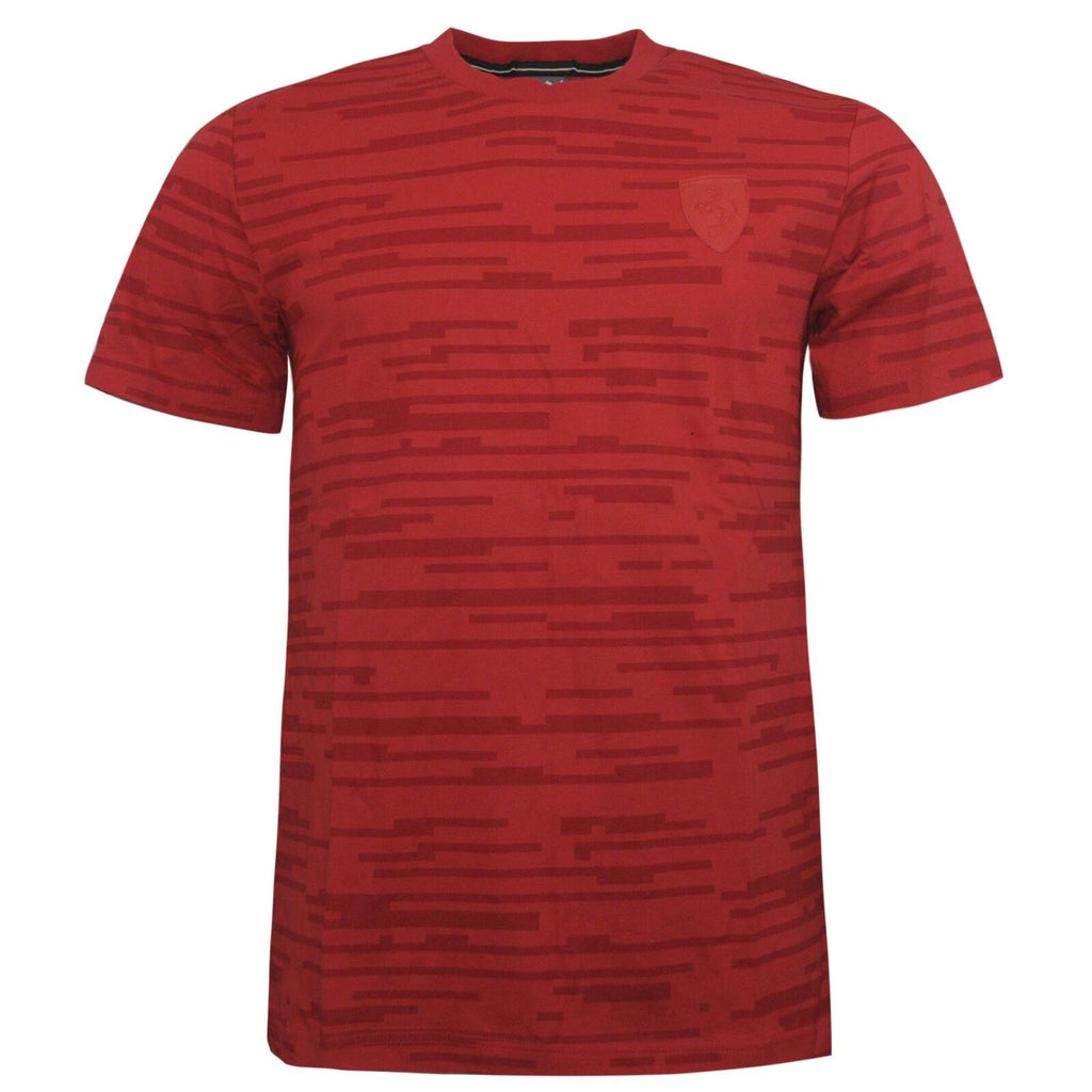 Puma SF Ferrari Allover Mens Red T-Shirt