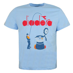 Diadora Branded Mens Blue T-Shirt