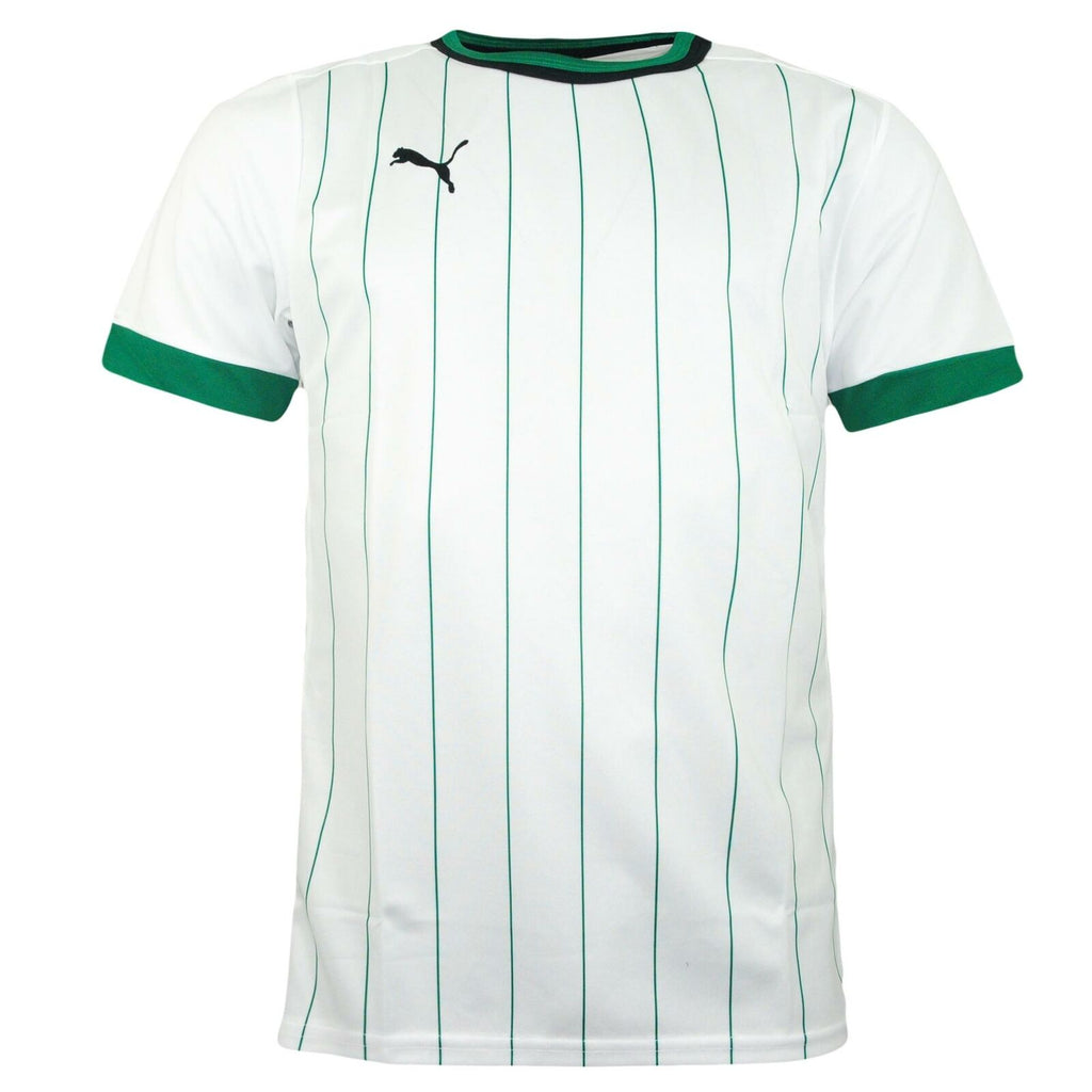 Puma Mens Akhisaarspor Away Rep T-Shirt Stripe Top White 747695 01