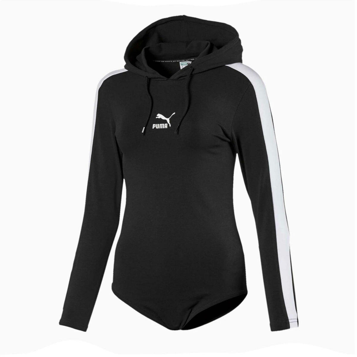 Puma Logo Womens Black Bodysuit