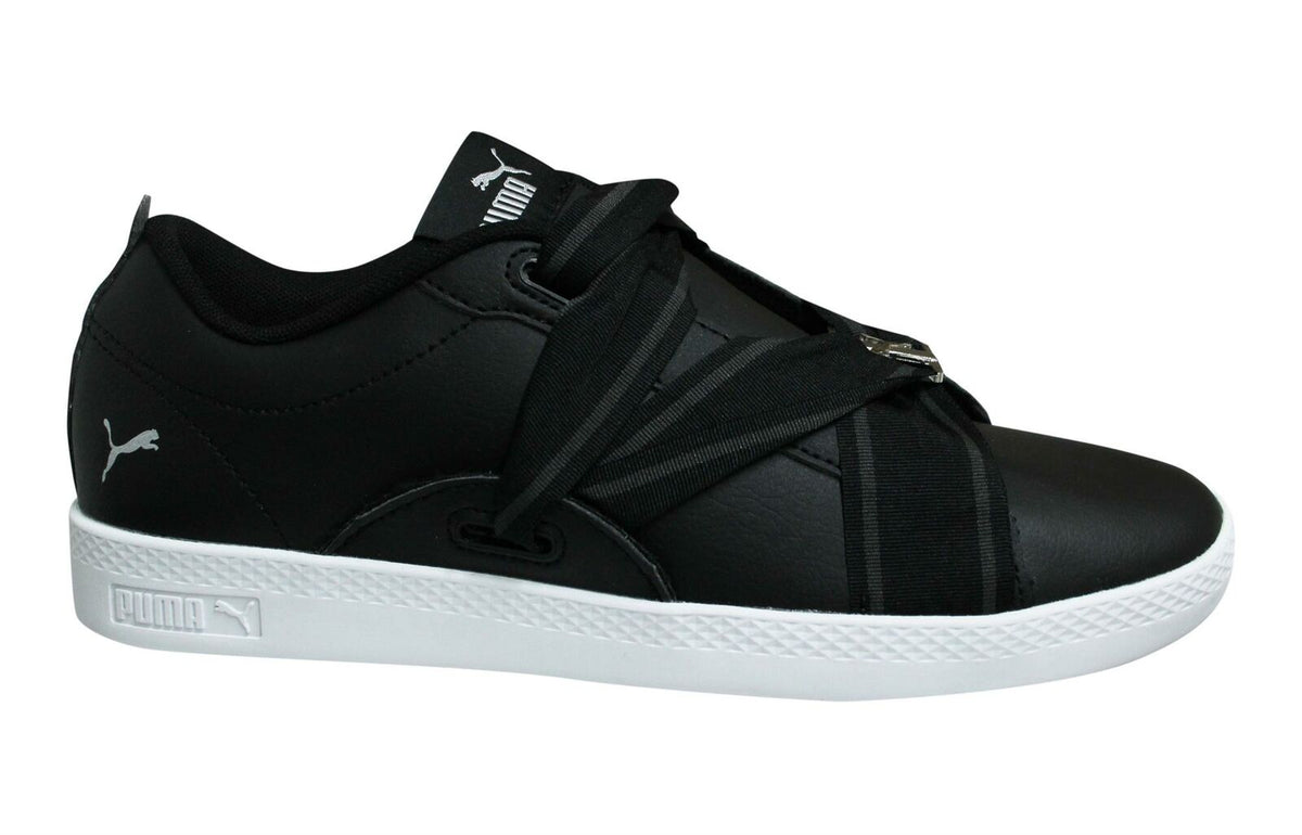 Puma Smash Buckle Womens Black Trainers