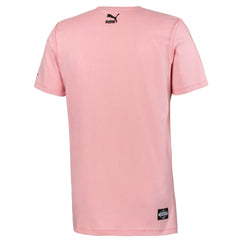 Puma x Tyakasha Mens Embroidered Pink T-Shirt