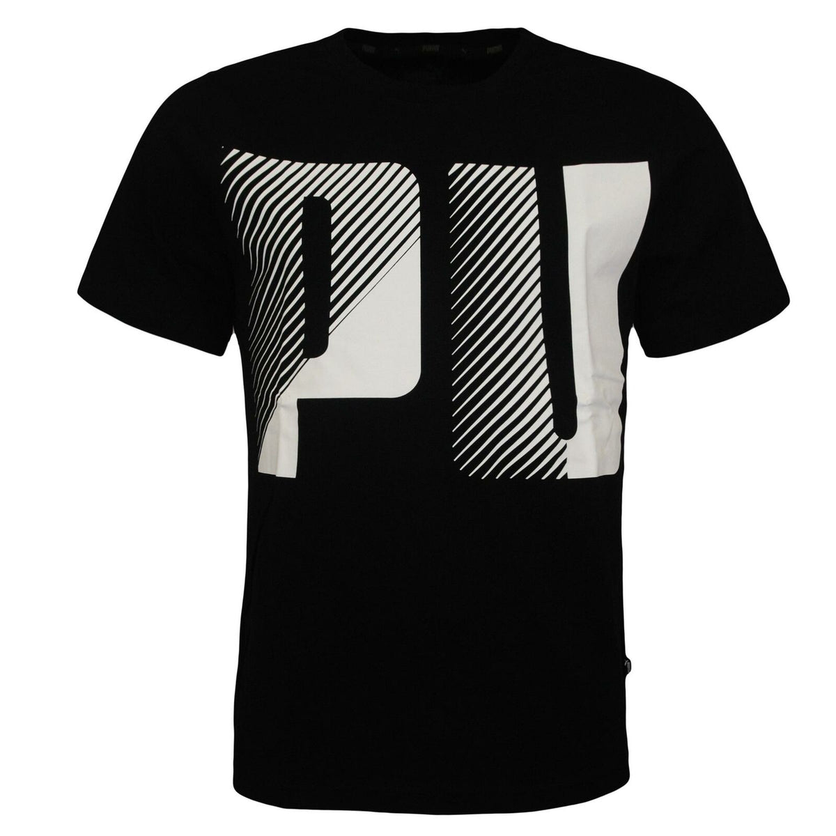 Puma Summer Logo Mens T-Shirt Casual Top Black 579527 51