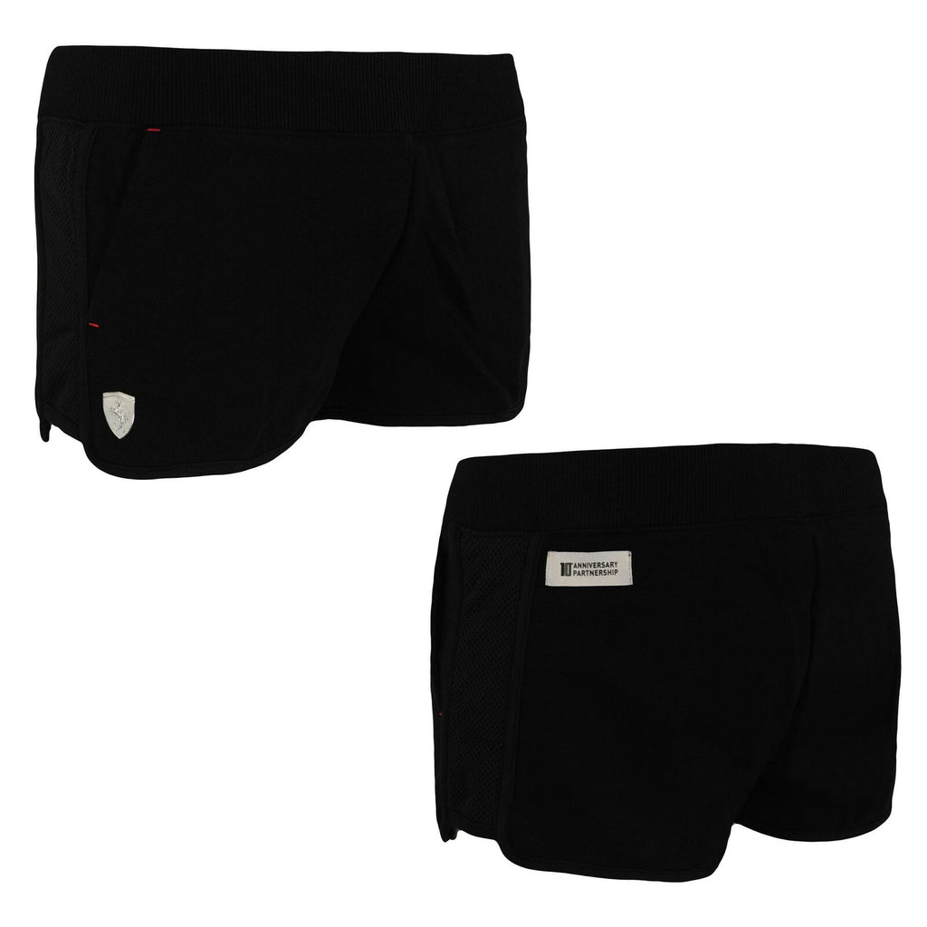 Puma Ferrari Womens Black Gym Shorts