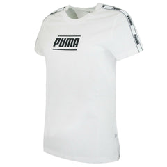 Puma Camo Pack Tape Womens White T-Shirt