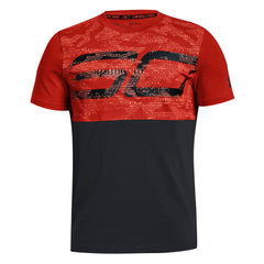Under Armour x Stephen Curry Kids Black/Orange T-Shirt