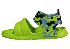 Puma Wild Injex Camo Lime Toddlers Open Toe Sandals