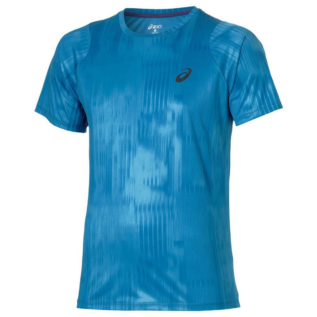 Asics fuzeX Printed Mens Blue T-Shirt