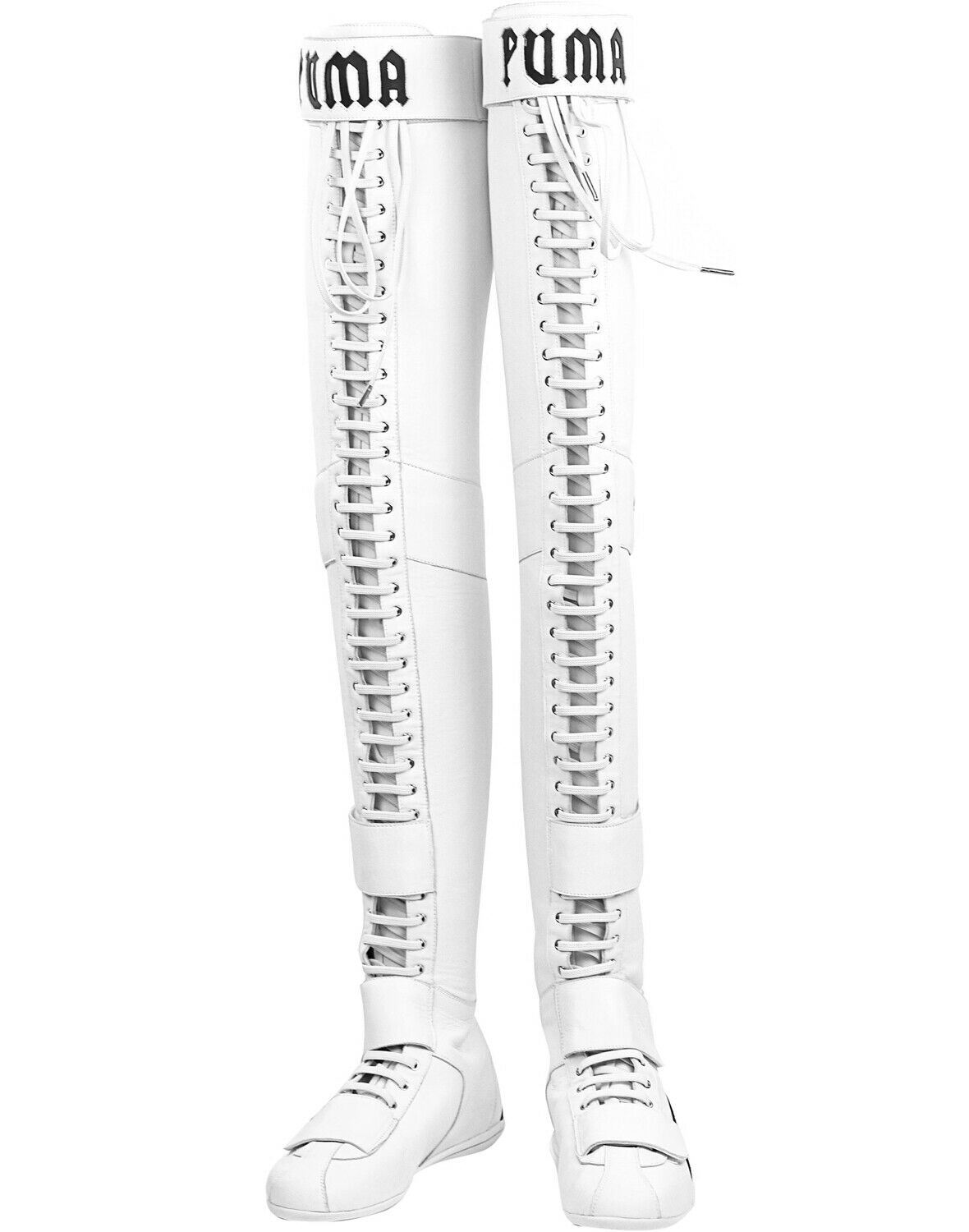 Puma x Rihanna Fenty Over The Knee Womens White Boots