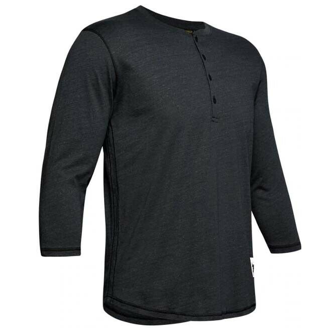 Under Armour x Project Rock Mens Dark Grey 3/4 T-Shirt