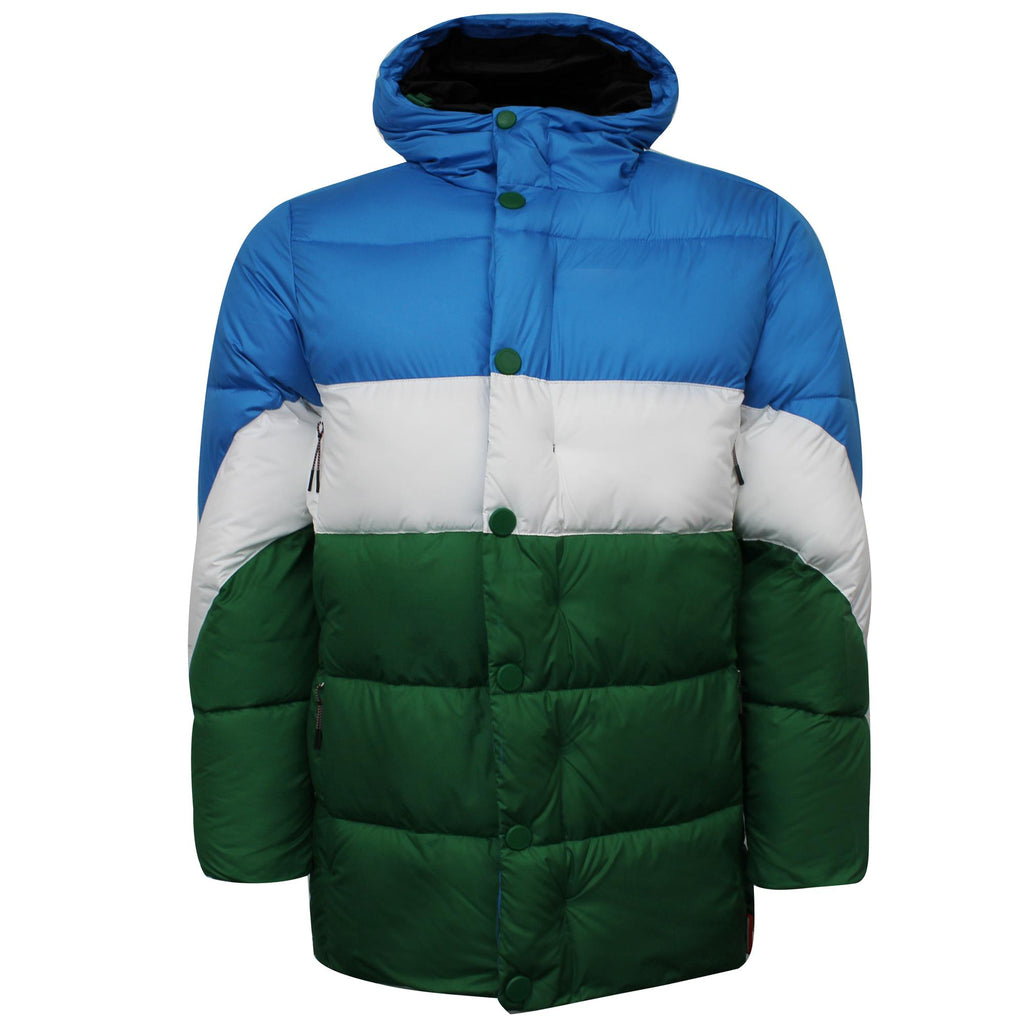 Hunter Original Puffer Mens Blue/Green Jacket