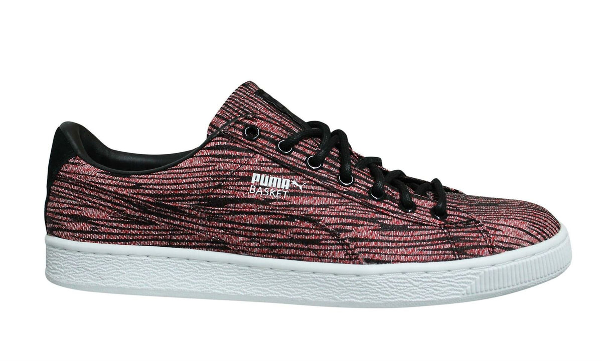 Puma Basket Classic Tiger Mesh Mens Red/Black Trainers