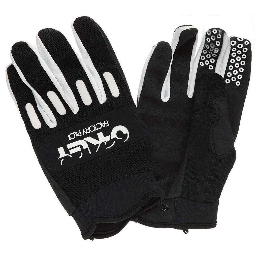 Oakley Factory Sports Mens Black/White Cycling Gloves