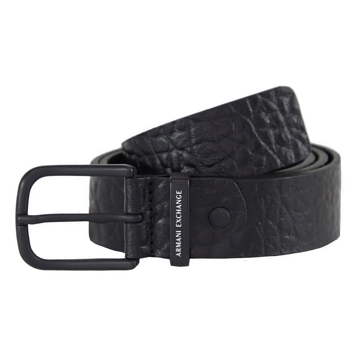 Armani Exchange Tongue Mens Black Belt
