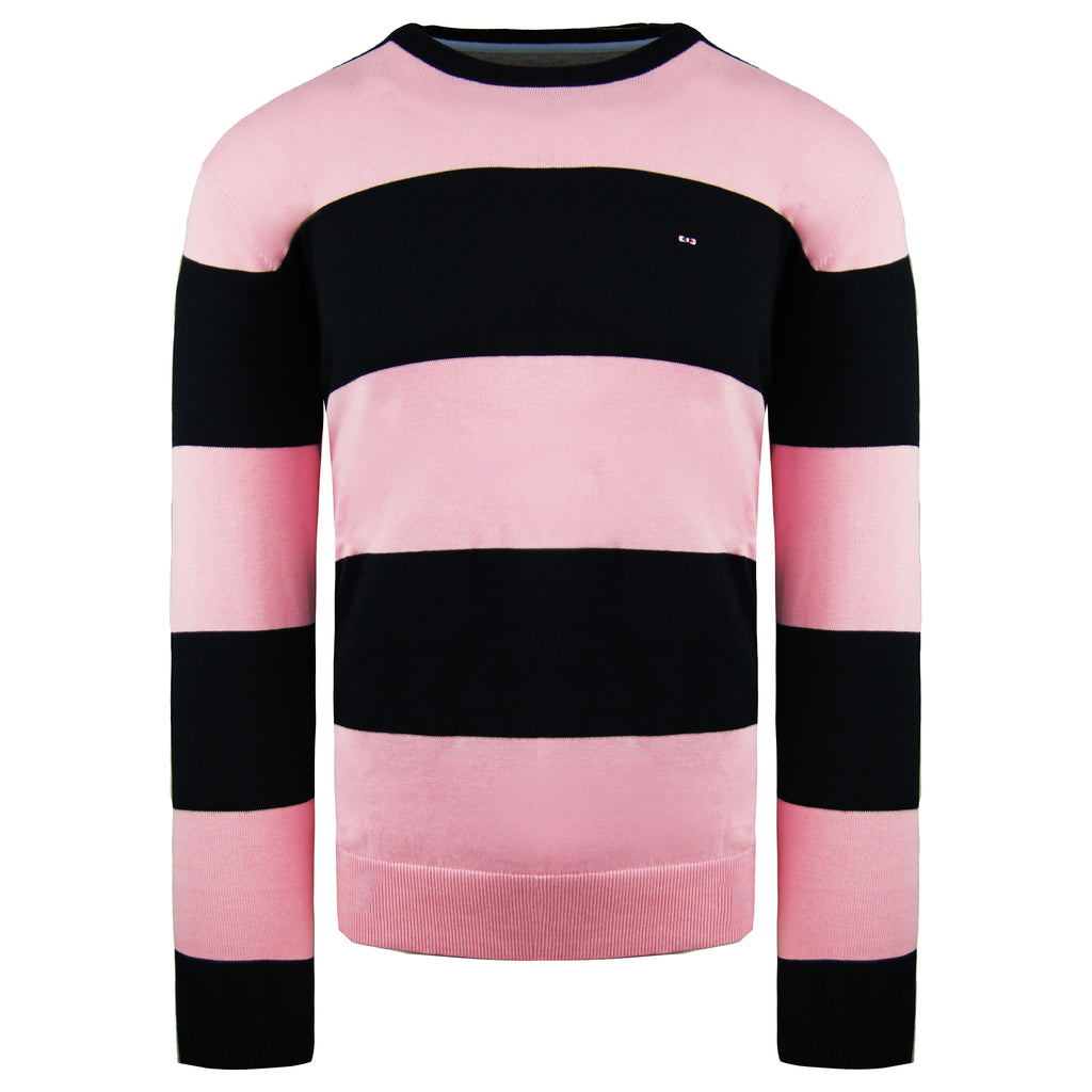 Eden Park Mens Pink/Navy Sweater