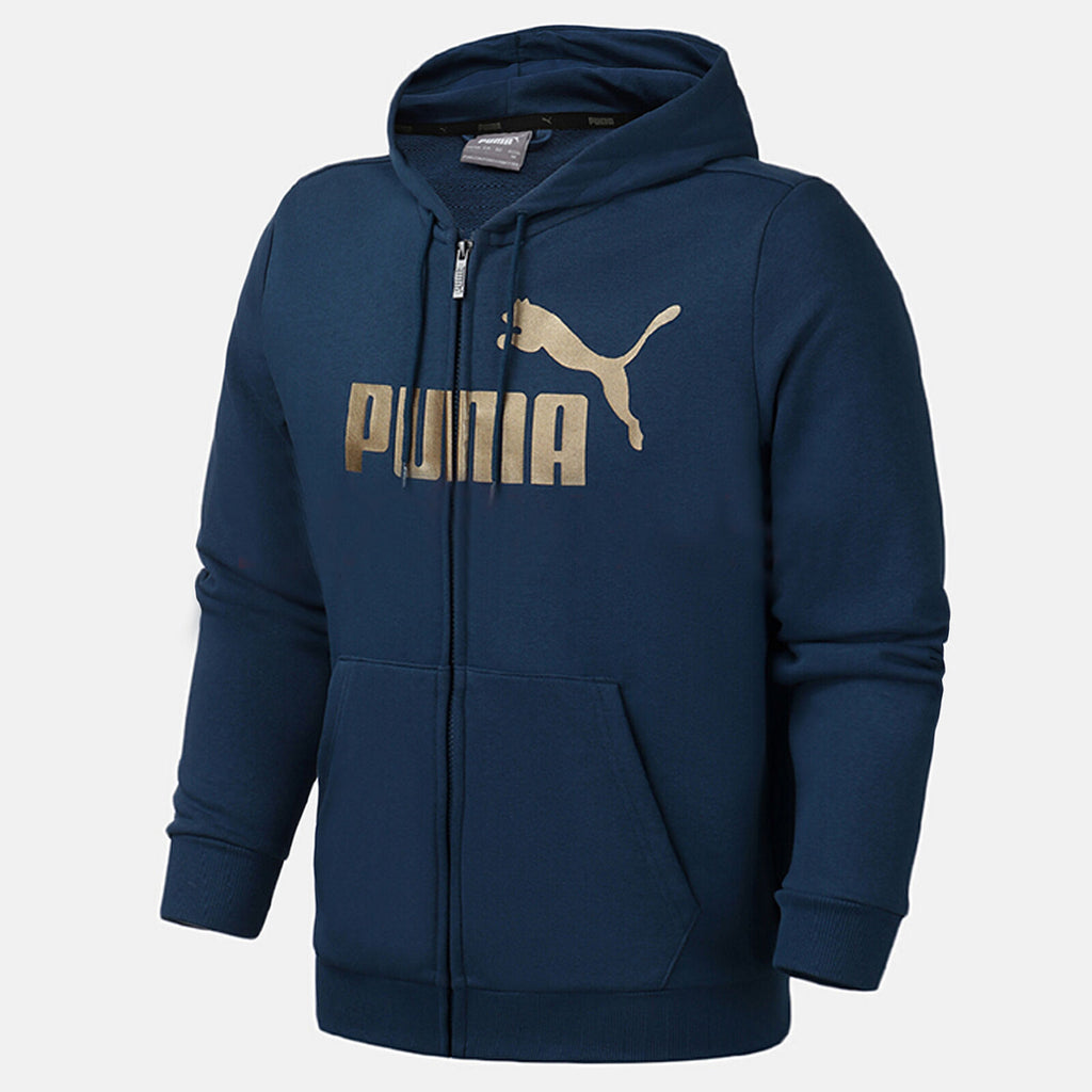 Puma Essentials Mens TR Blue Hoodie