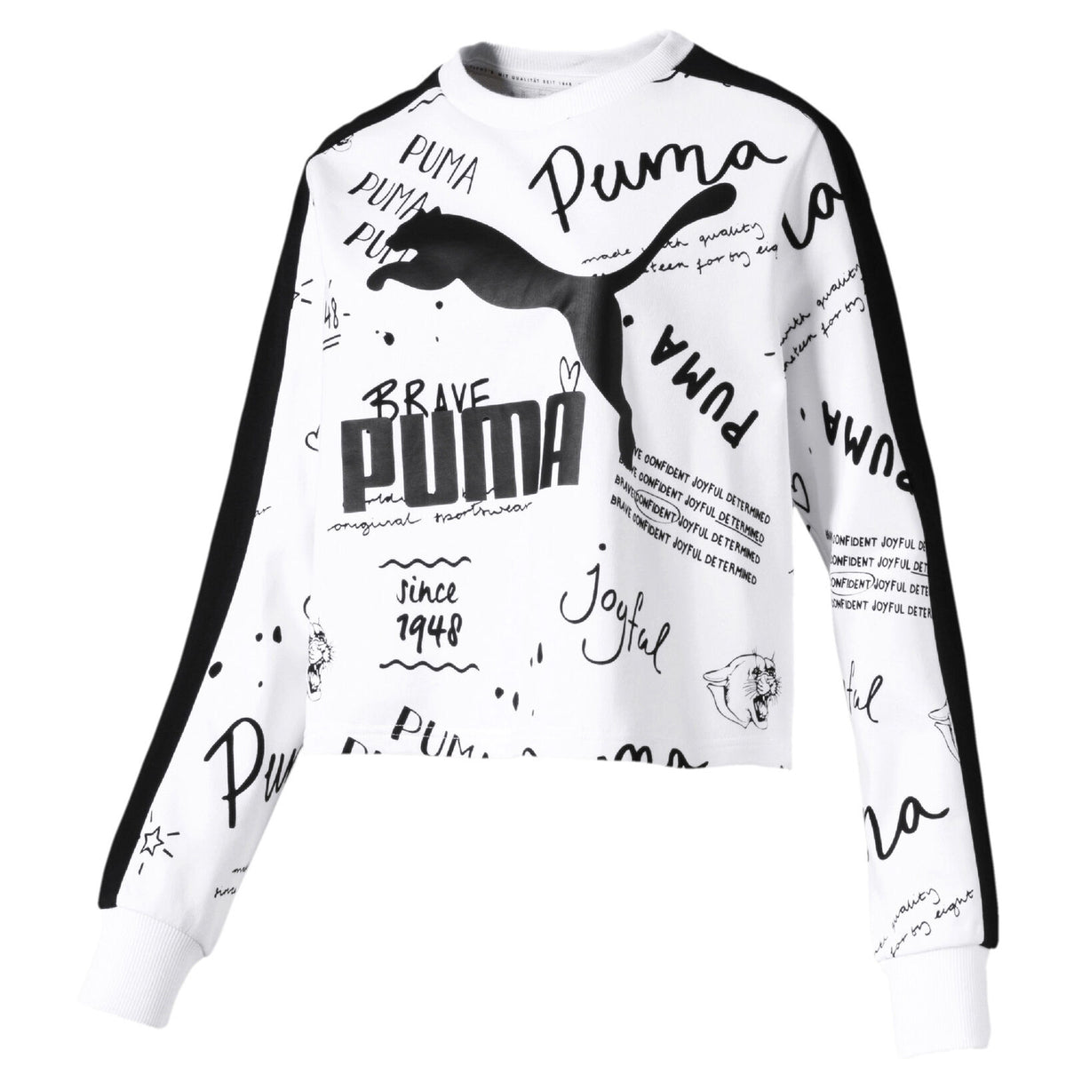 Puma Classics Womens White Sweatshirt