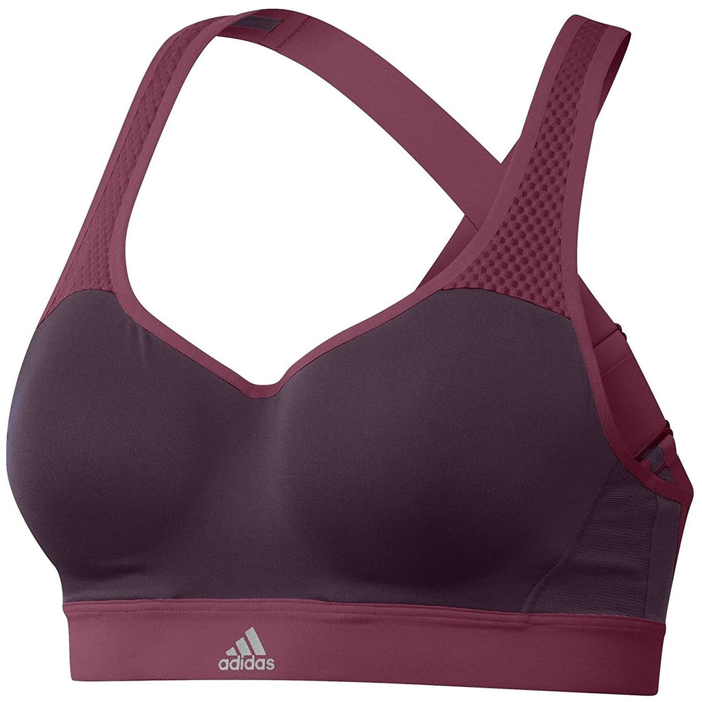 Adidas Commited Chill Womens Purple Sports Bra