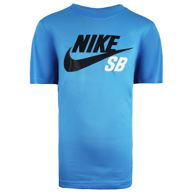 Nike Dri-Fit SB Skateboarding Kids Blue T-Shirt