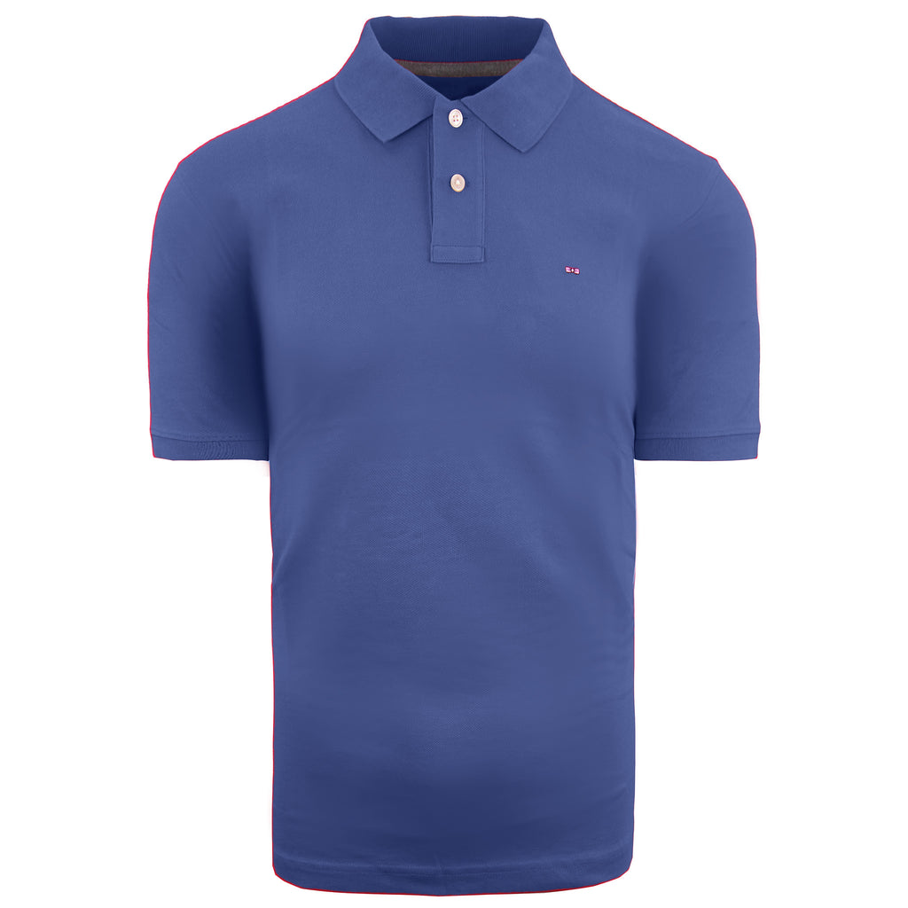 Eden Park Paris Cotton Mens Blue Polo Shirt