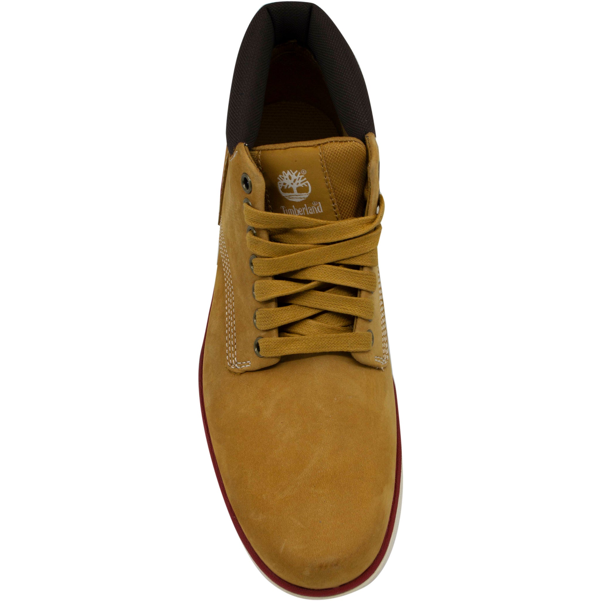 Timberland Bradstreet Wheat Nubuck Leather Lace Up Mens Chukka Boots A125W