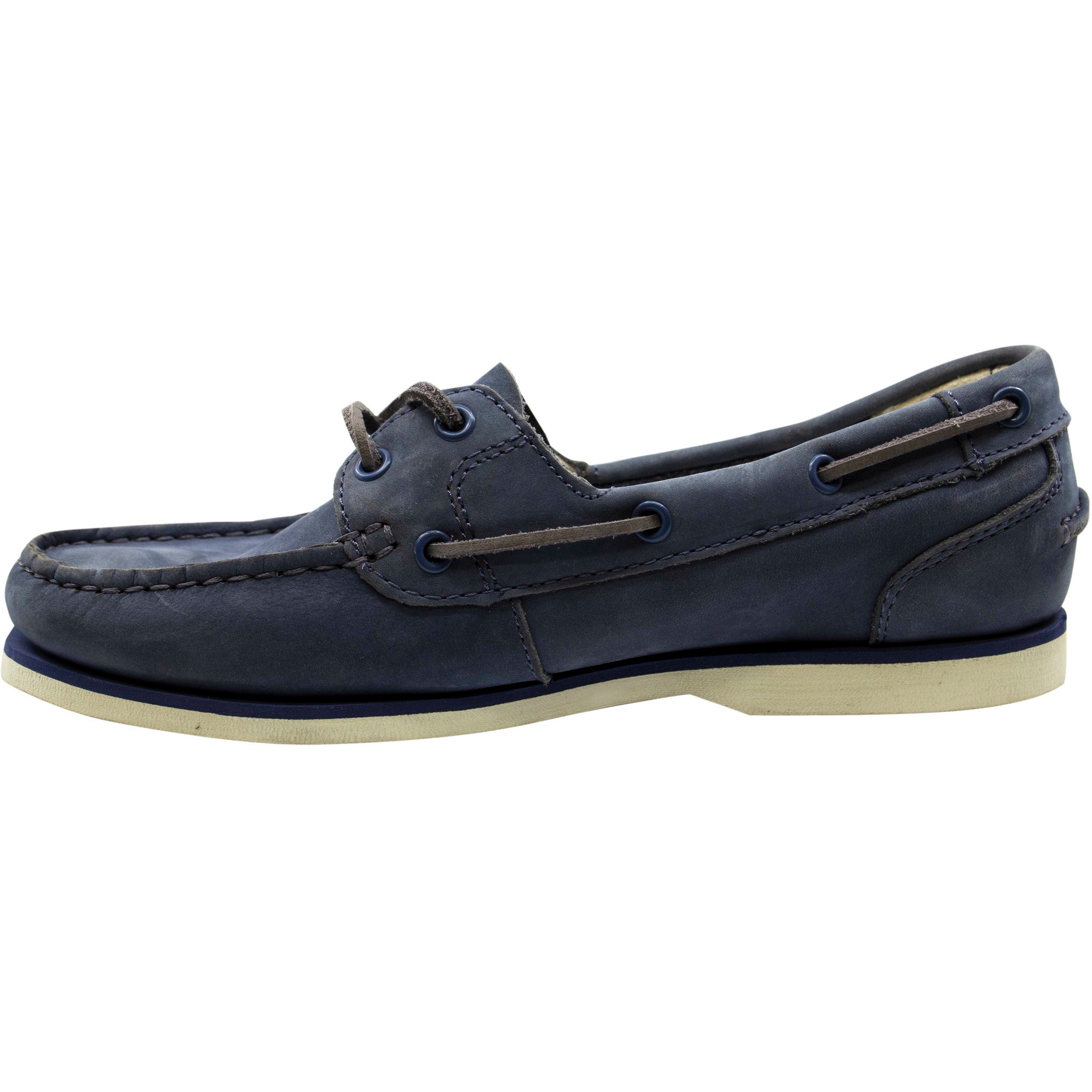 Timberland Classic Boat Unlined Navy Leather Lace Up Womens Boat Shoes A14DP