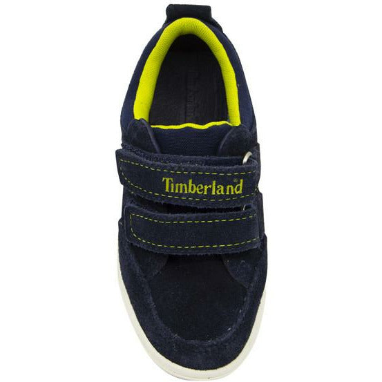 Timberland Littleton Ox Blue Suede Hook And Loop Toddlers Trainers A15RE