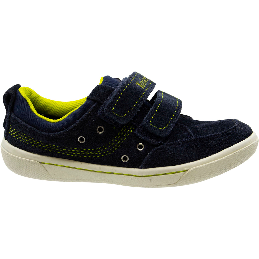 Timberland Littleton Ox Blue Suede Hook And Loop Toddlers Trainers A15RE