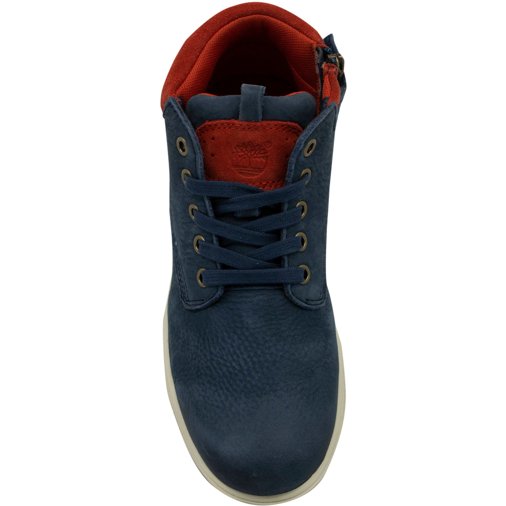 Timberland Groveton Blue Leather Lace Up Juniors Chukka Boots A19SW