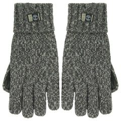 Timberland Mens Dark Grey Wool Gloves