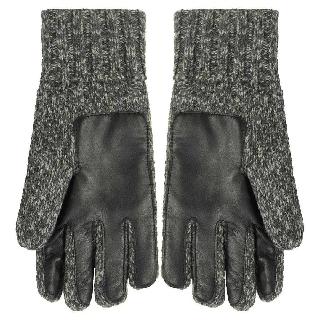 Timberland Mens Dark Grey Wool Gloves