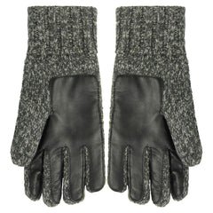 Timberland Mens Dark Grey Wool Gloves