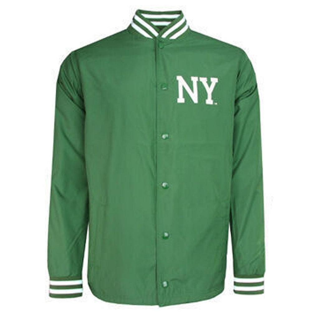 Majestic NY New York Mens Green Baseball Jacket