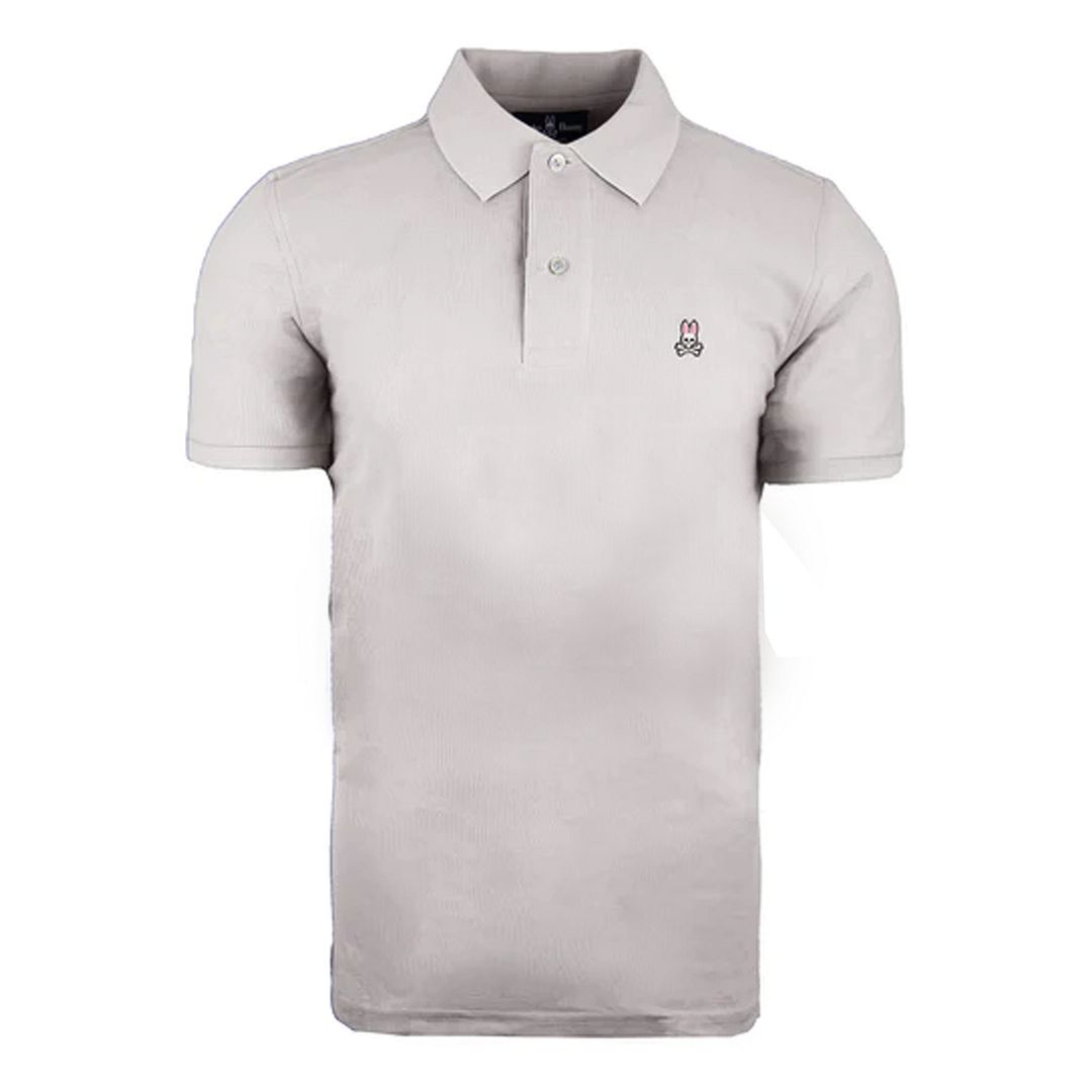 Psycho Bunny by Robert Godley Mens Oyster Polo Shirt