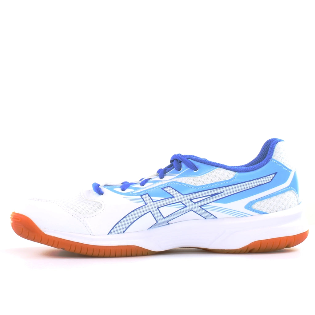 Asics Upcourt 2 Womens White/Blue Trainers