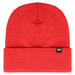 Supra Logo Red Plain Knitted Unisex Crown Beanie C