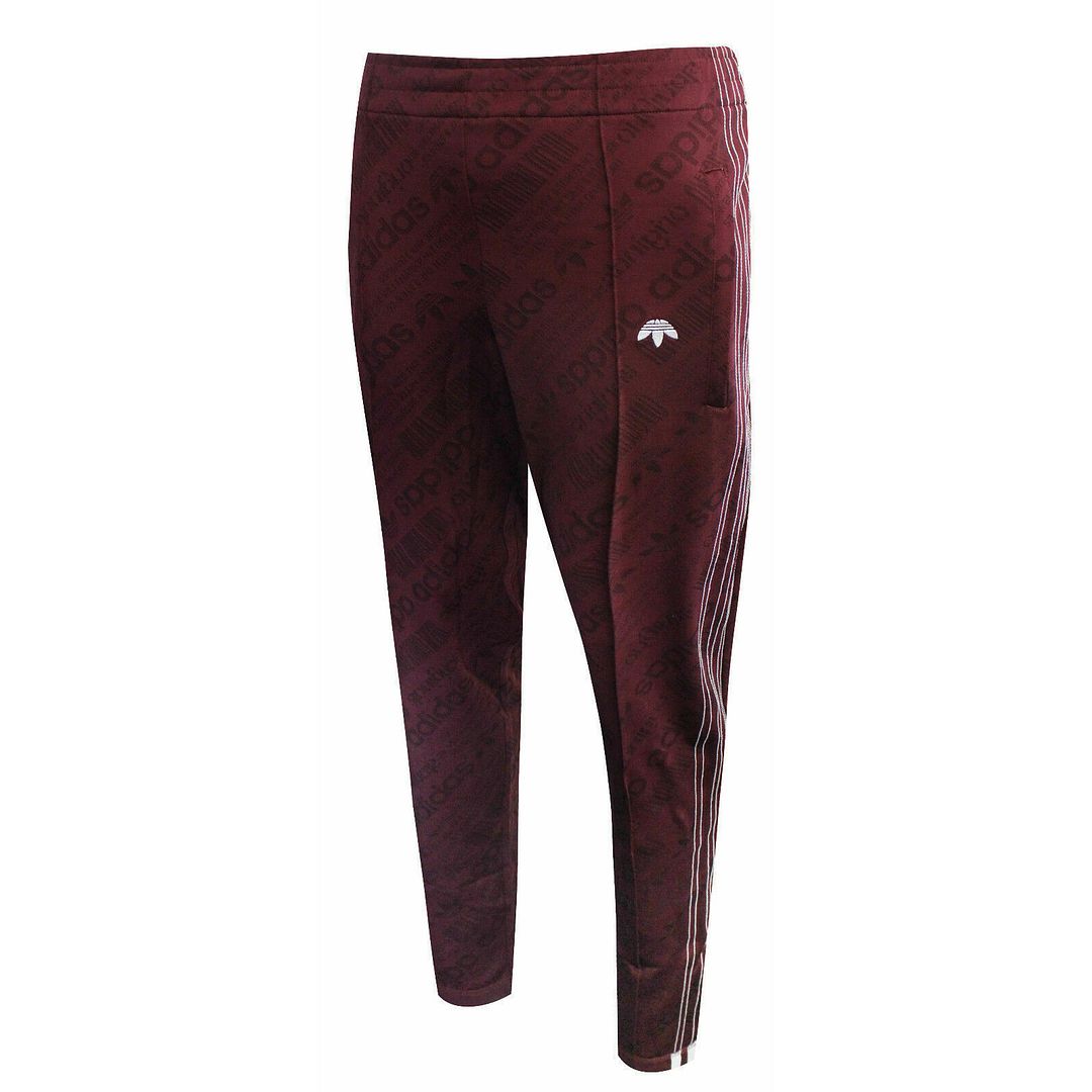 Adidas x Alexander Wang Mens Burgundy Track Pants