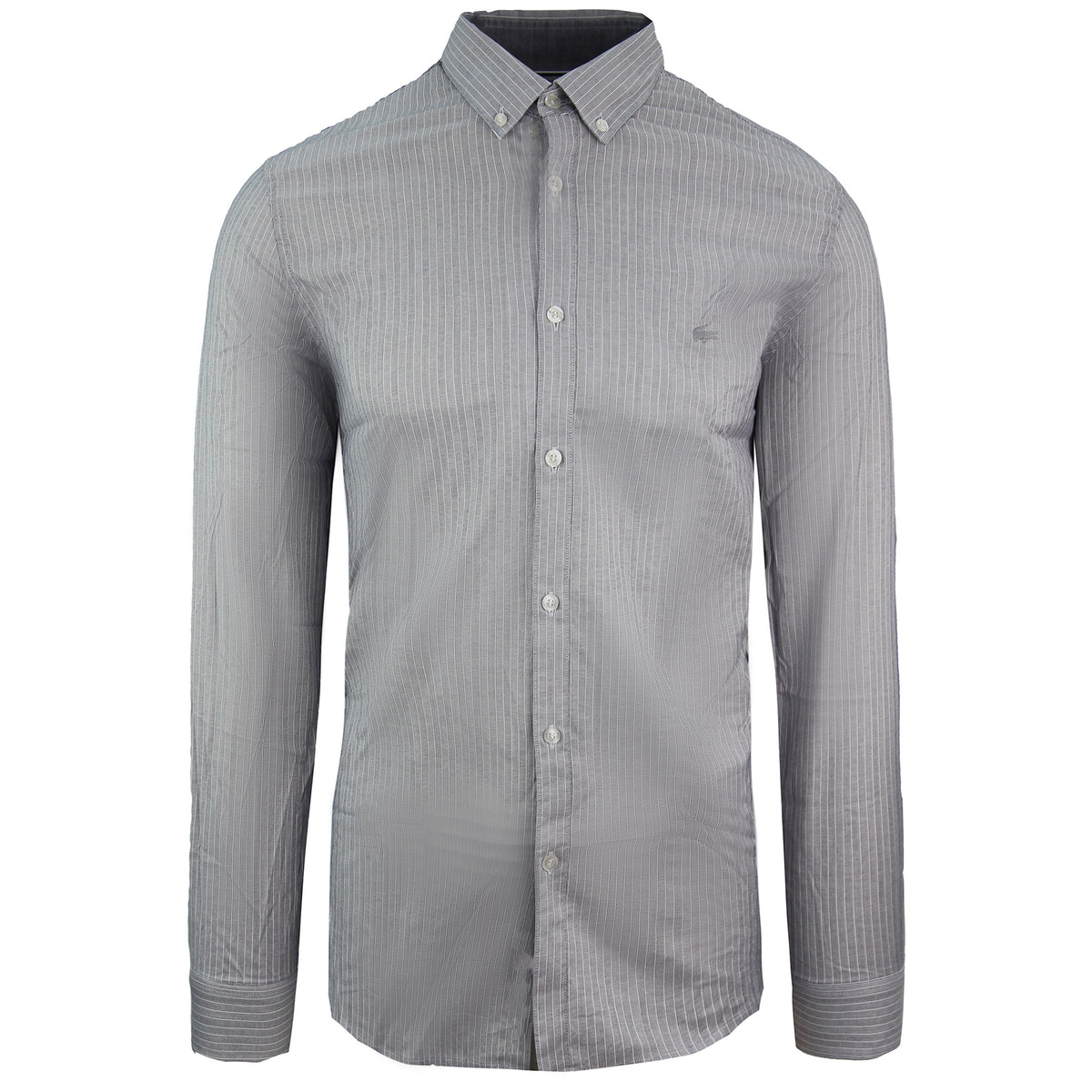 Lacoste Slim Fit Oxford Mens Grey Woven Shirt