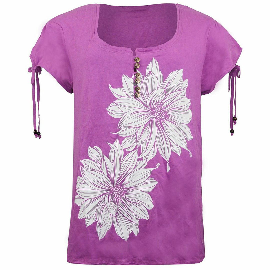 Animal Amberlynn Womens Purple T-Shirt