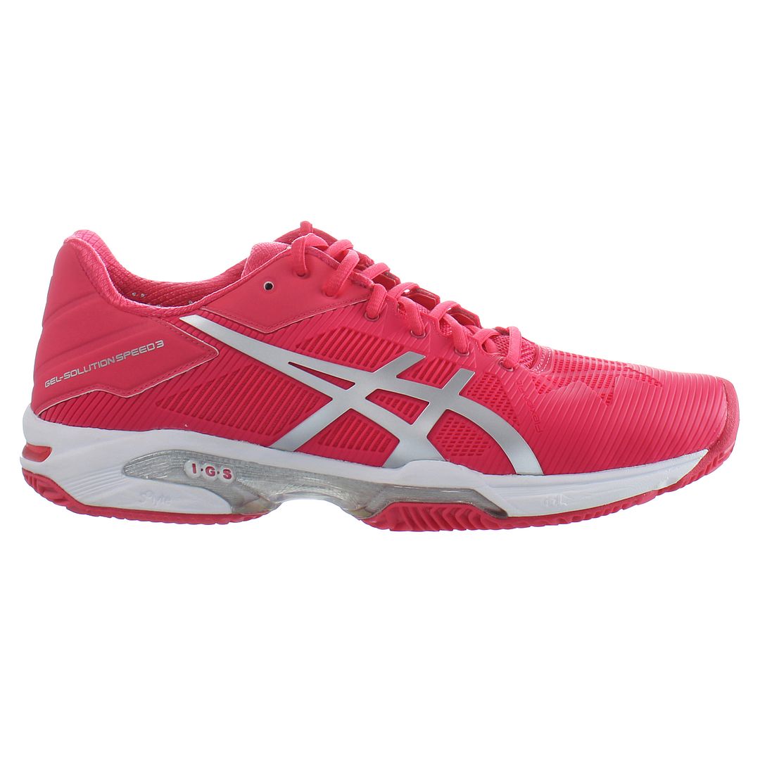 Asics Gel-Solution Speed 3 Clay Womens Pink Padel Shoes